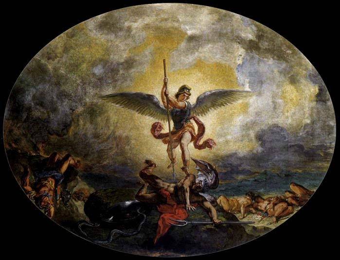 Eugene Delacroix St Michael defeats the Devil